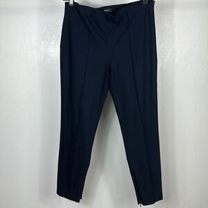 Theory Navy Blue Slim Leg Mid Rise Cropped Pants Size 4